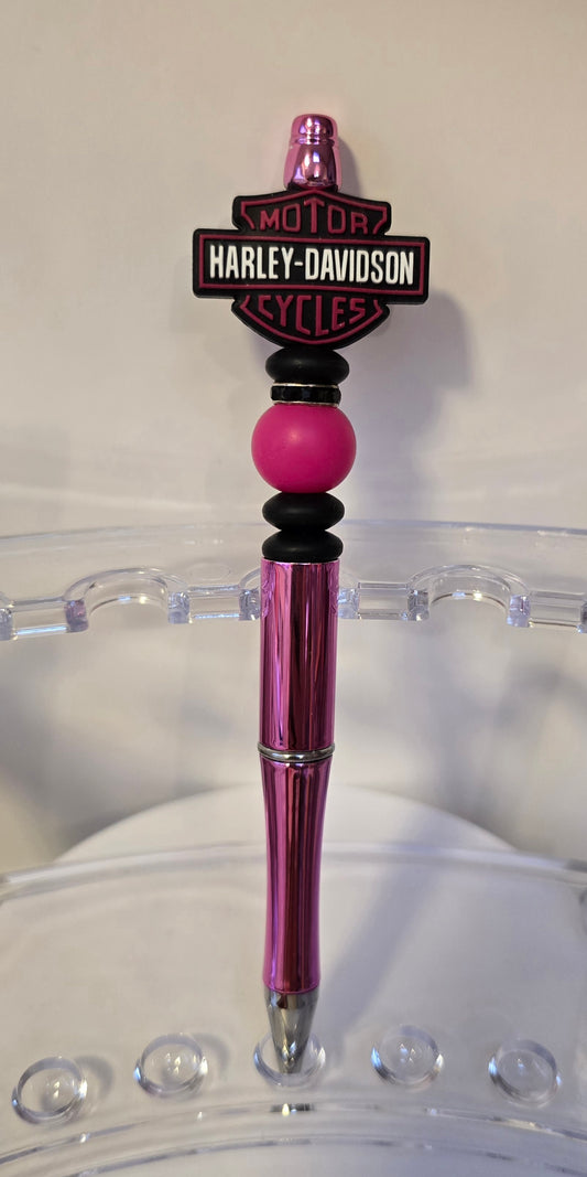 Pink Harley Davidson Pen