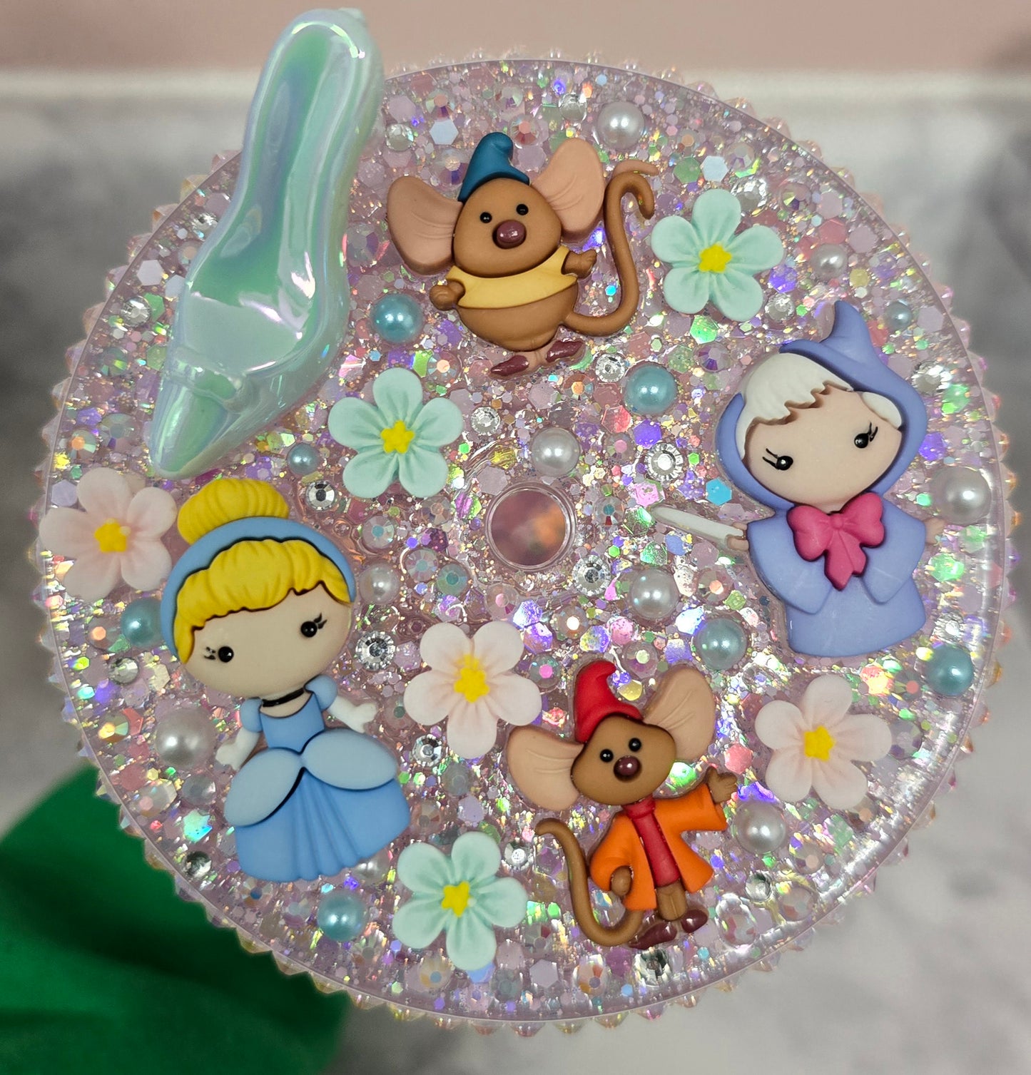 Cinderella 24oz Bling drip cup