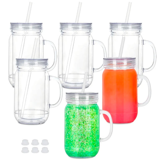 20oz Mason Jar Snowglobe